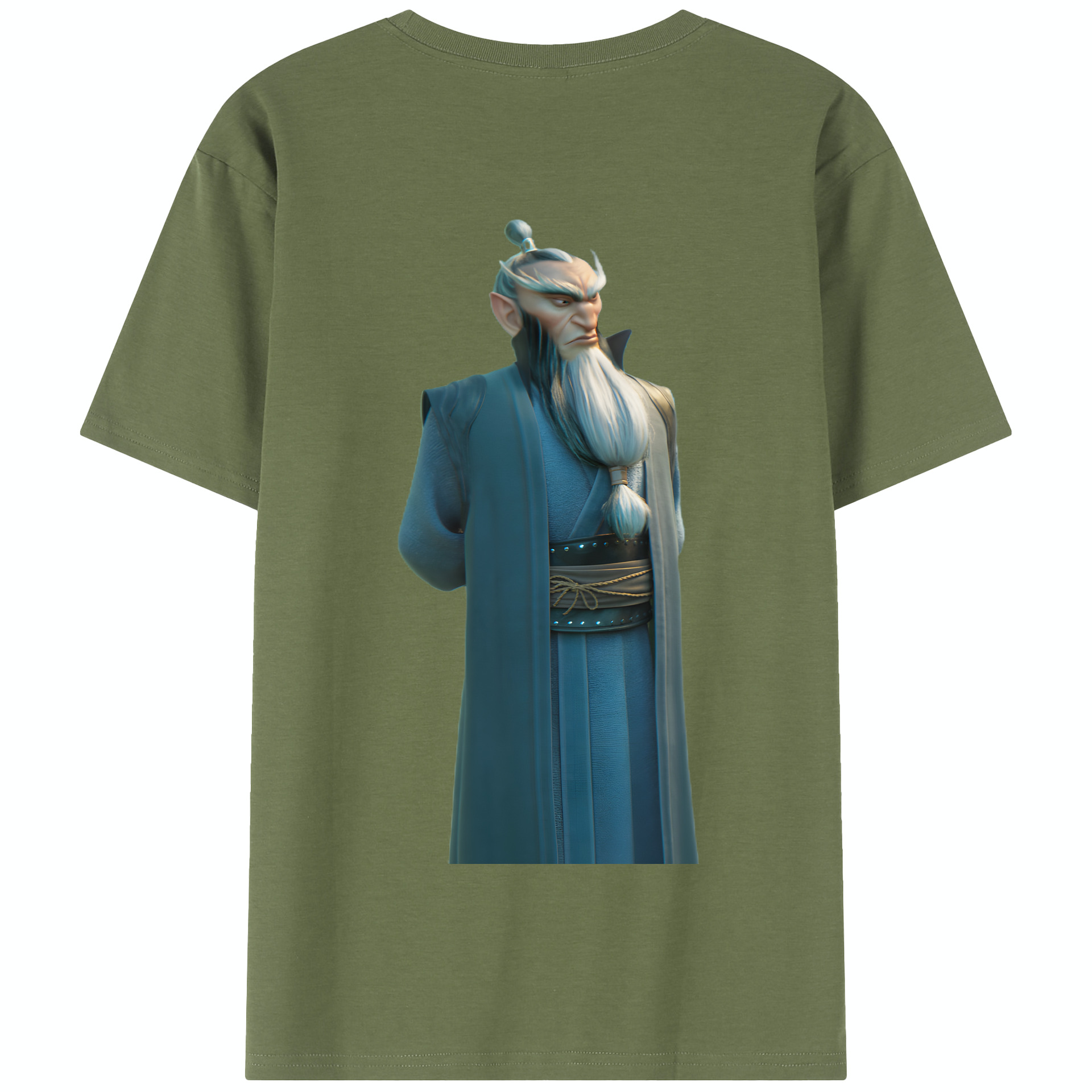 （画像用） Ne Zha 2 ナタ 魔童の大暴れ 綿100％半袖Tシャツ（背面プリント）